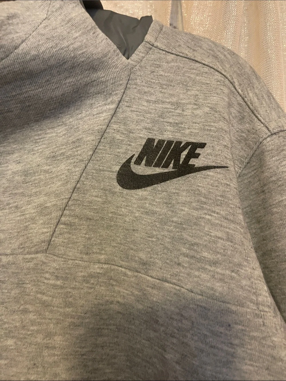 Women’s Nike Tech Fleece Light Gray Zip-Up Hooded Jacket
